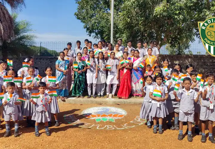 Republic Day celebration at Radiance Public School Dindigul
