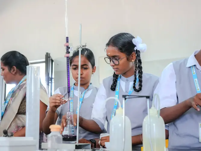 Best Chemistry laboratory at Radiance Public School Dindigul