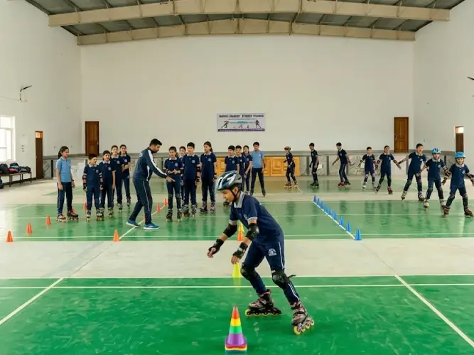 Skating training for students at Radiance Public School Dindigul